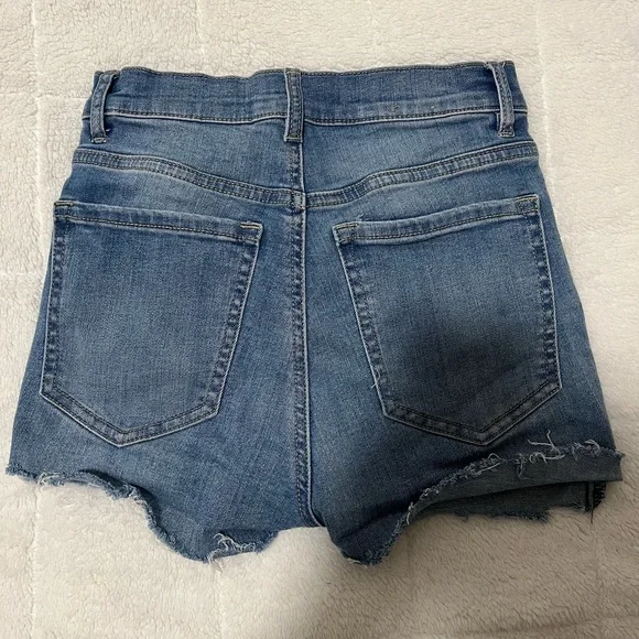 GARAGE HIGH RISE DENIM SHORTS - Picture 2 of 7